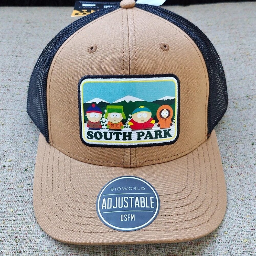 South Park Youth Boy Hat Brown/Black Truck Hat Cap Comedy Central Hat New